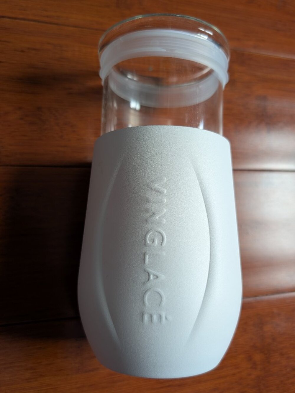 White Vinglacé 10 oz insulated wine tumbler